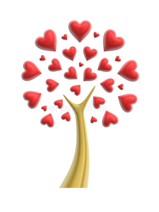 Love heart tree