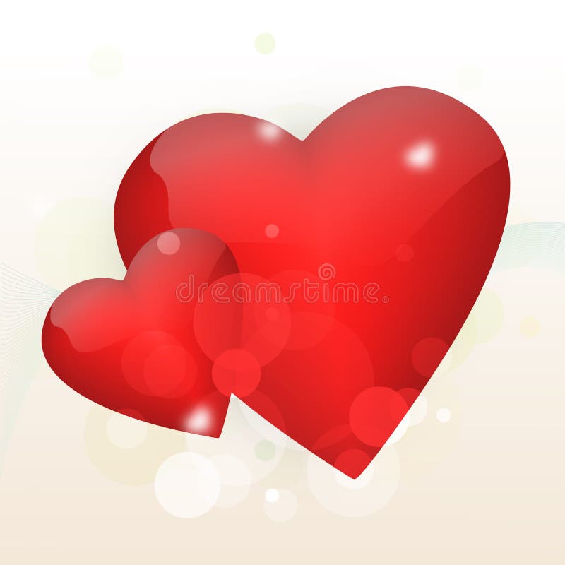 Love hearts stock illustration