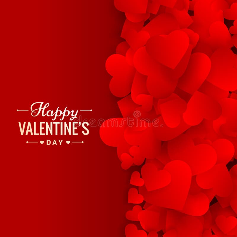 Love hearts red background vector design illustration