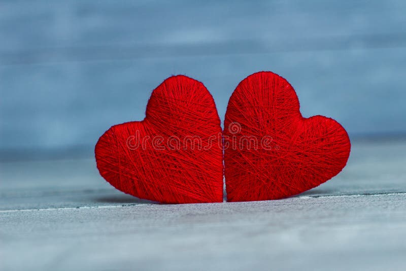 Love hearts on wooden texture background, valentines day card concept. original heart background