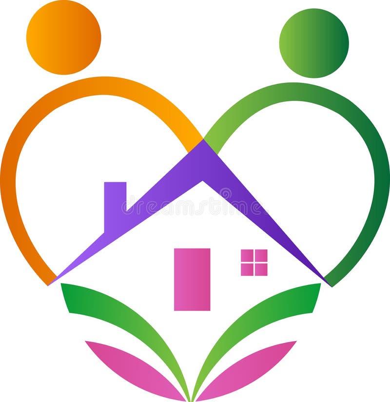 Love home vector illustration Love home vector illustration