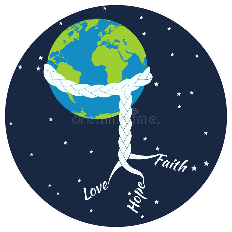 Love Hope Faith concept illustration royalty free illustration Love Hope Faith concept illustration royalty free illustration