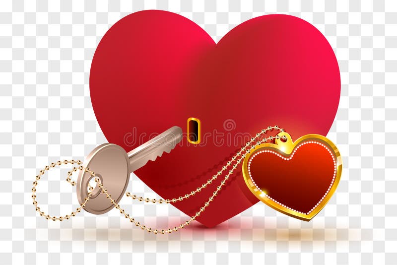 Love lock and key stock illustration. Illustration of unique - 61080