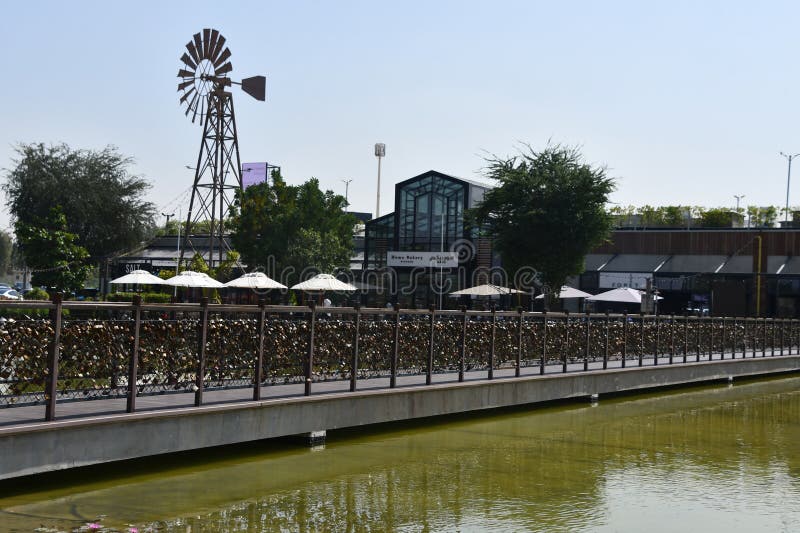 Love Lock Bridge Promise Bridge at Last Exit Al Khawaneej in Dubai