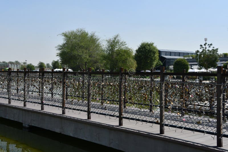 Love Lock Bridge Promise Bridge at Last Exit Al Khawaneej in Dubai