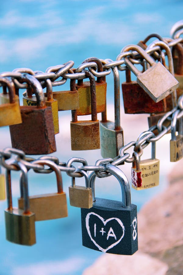 Love locks stock image. Image of lovers, eternal, locks 45247725