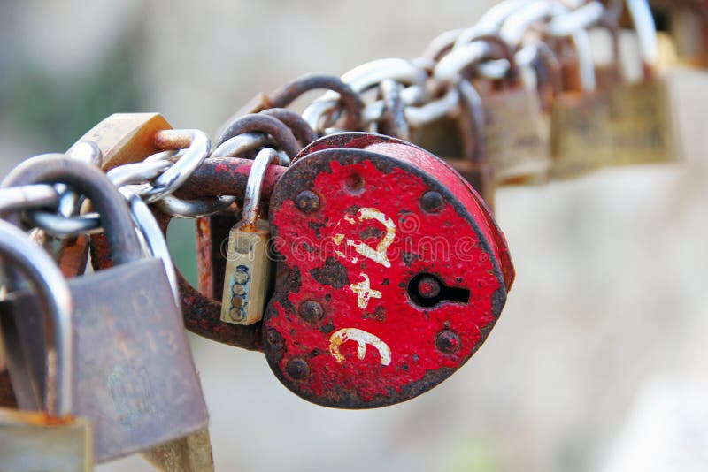 Love locks stock image. Image of romantic, symbolize 45247903