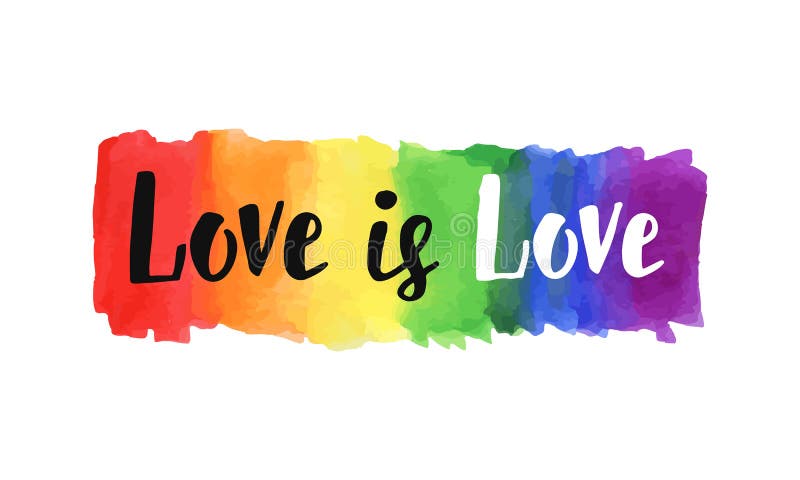 Download Love is love stock vector. Illustration of pride, lgbt - 79561987