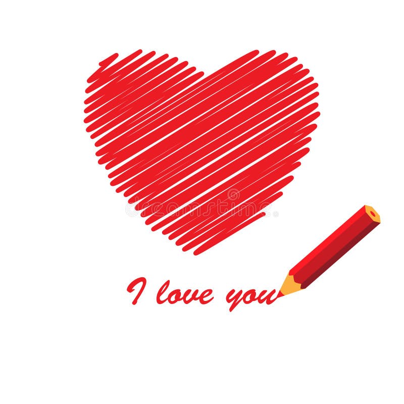 Love message stock illustration