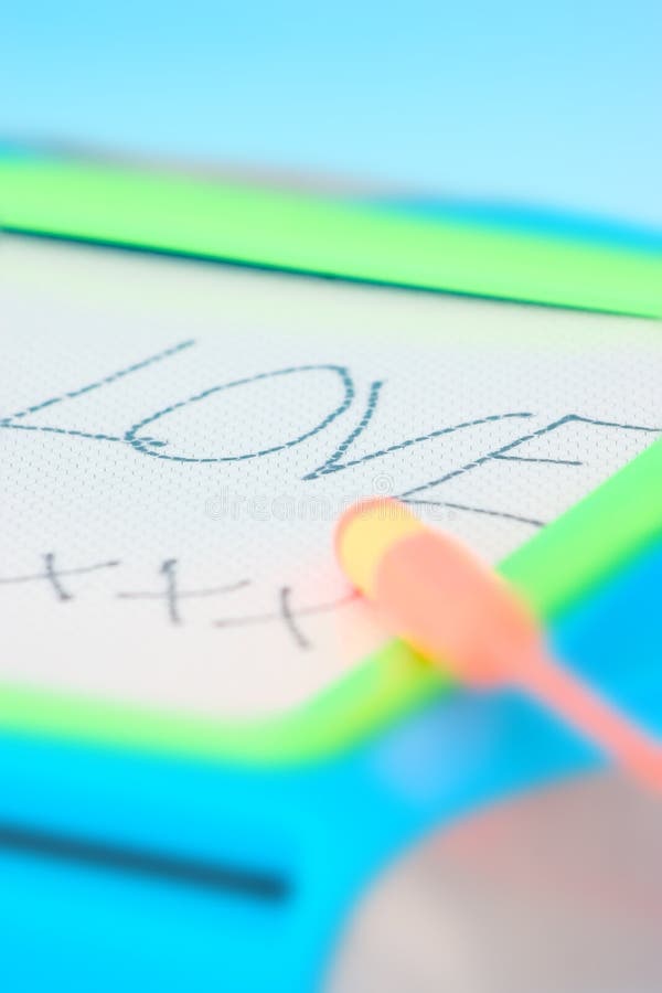 Love message on the board