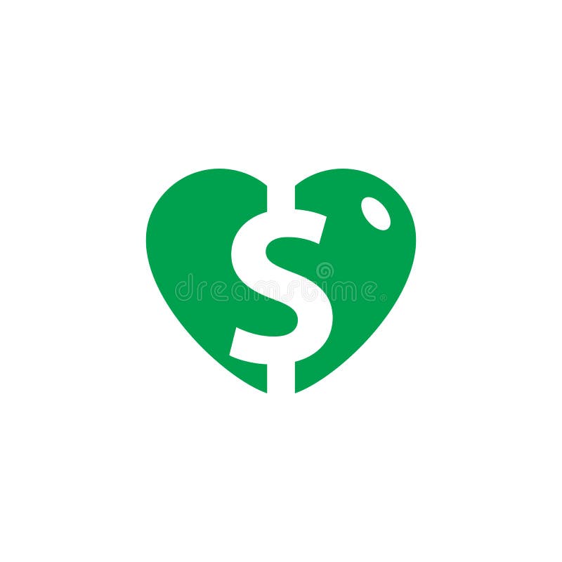 Love Money Logo Icon Design Stock Vector Illustration of dollar