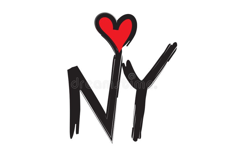 Love New York手写的简写文本 带有心形矢量图插图 可用于横幅 T恤 衣服 明信片向量例证 插画包括有钉书匠 略写法 Love New York手写的简写文本 带有心形矢量图插图 可用于横幅 T恤 衣服 明信片向量例证 插画包括有钉书匠 略写法