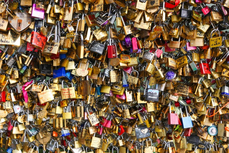 Love padlocks, Paris editorial image. Image of royal 46783295