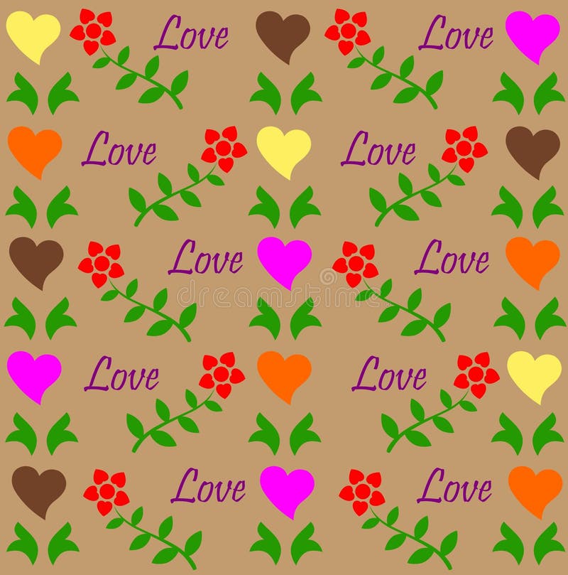 Love pattern stock illustration Love pattern stock illustration