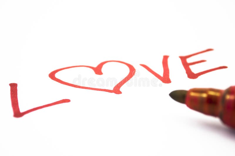 Love pen stock photo. Image of poetry, writing, paper 26942612
