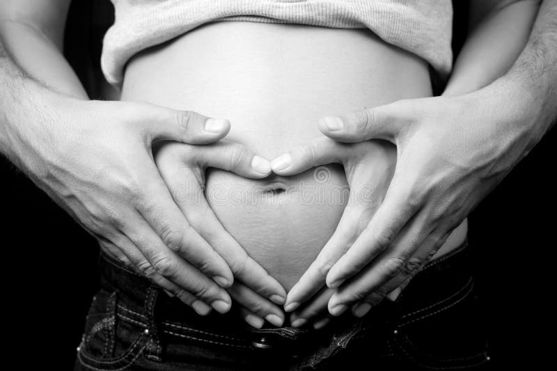 Love and Pregnancy - Pregnant Woman and Husband Stock Photo - Image of ...