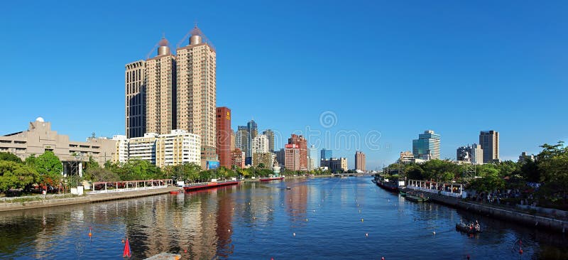 The Love River in Kaohsiung, Taiwan