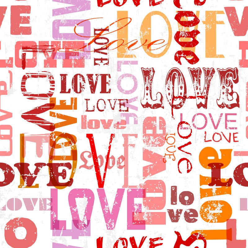 Love seamless pattern, on white background, vector illustration illustrator eps 10, scalable to any size. Scalable vectors