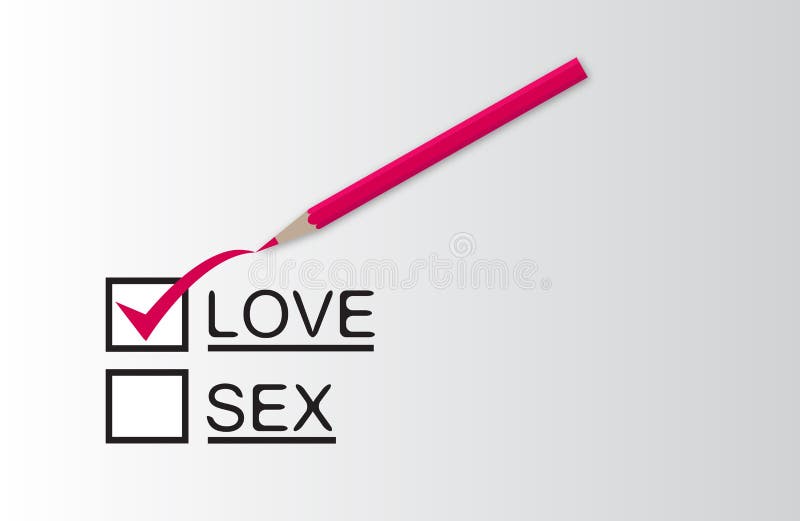 Love Or Sex Stock Vector Illustration Of Check Reply 15038393 