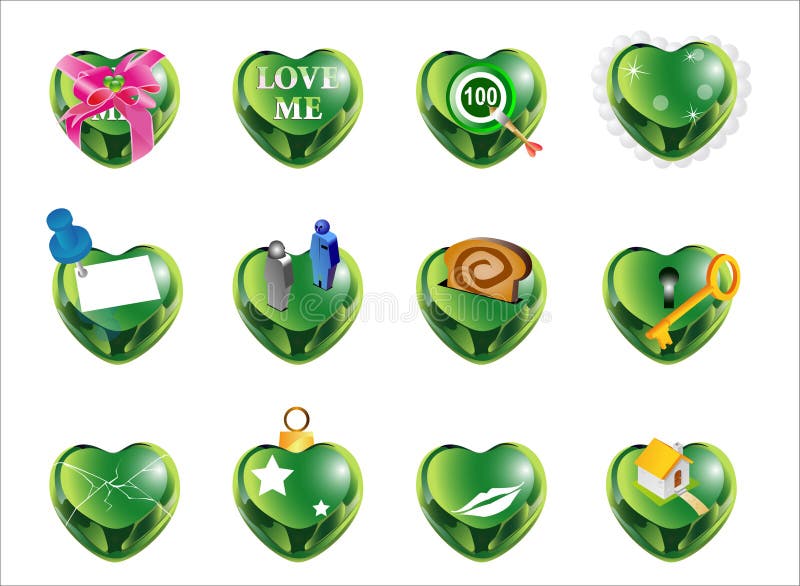 Love shape green1