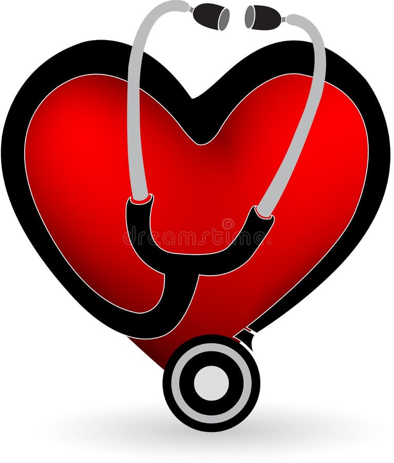 Stethoscope Heart Clip Art stock illustration. Illustration of heart 2887298