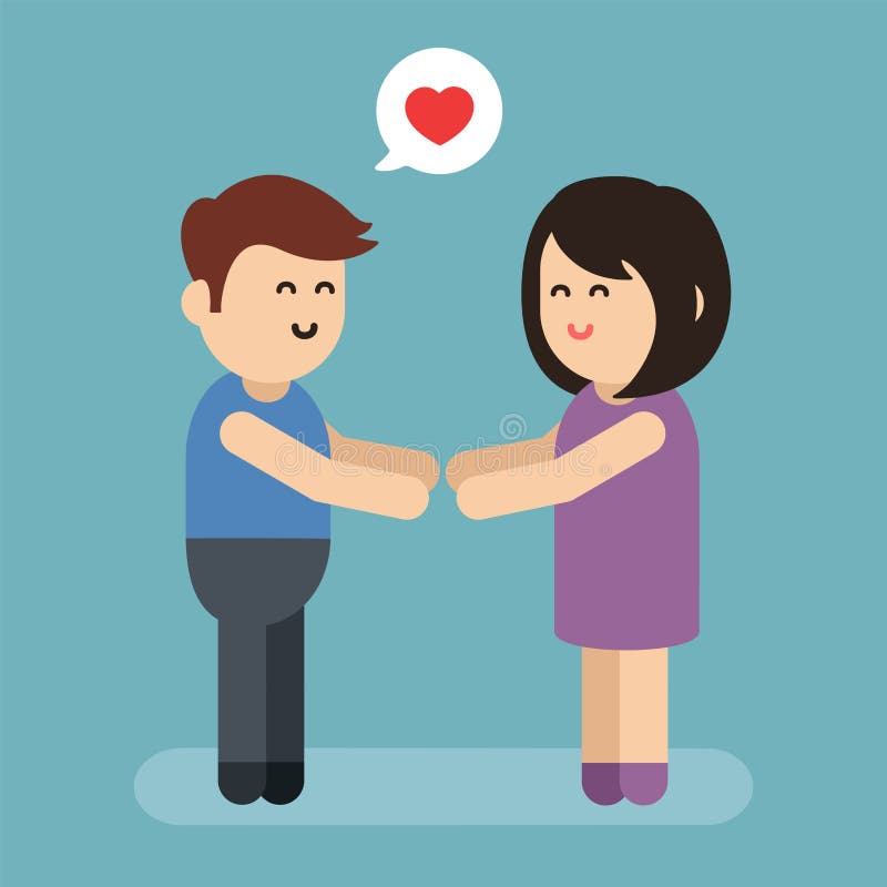 Love Story. Vector Illustration Stock Vector - Illustration of heart