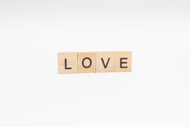 LOVE Words on Wooden Blocks Stock Photo Image of abstract, decorative