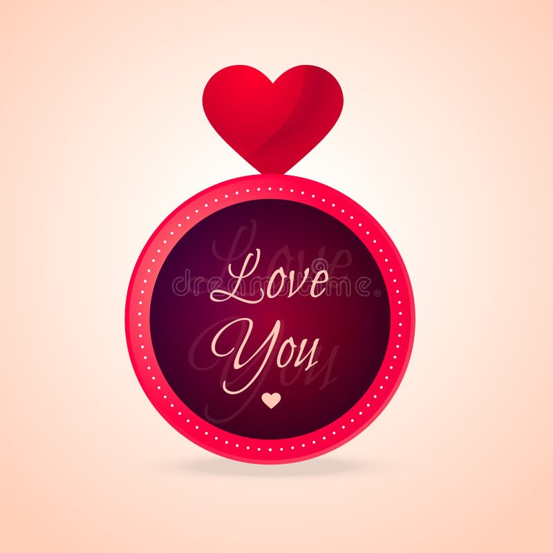 Love you heart design vector design illustration