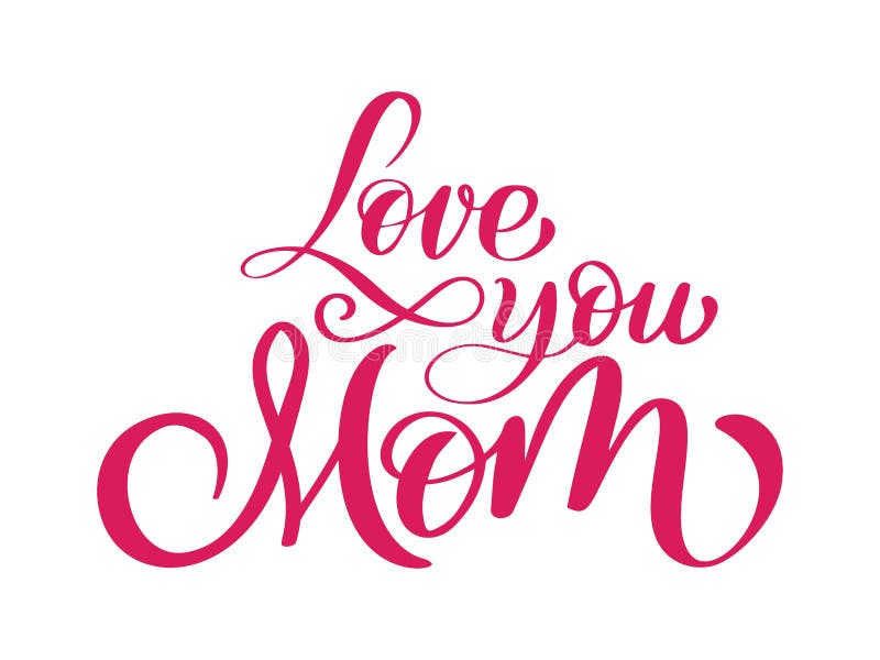 I love you lettering stylish text Royalty Free Vector Image