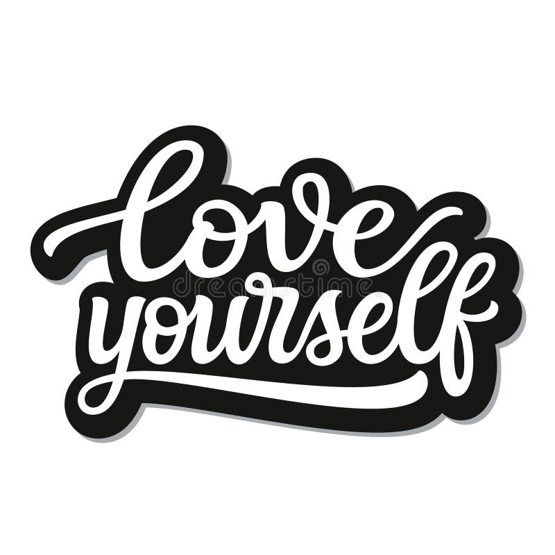 Do it for yourself - isolated handwritten lettering. Vector poster