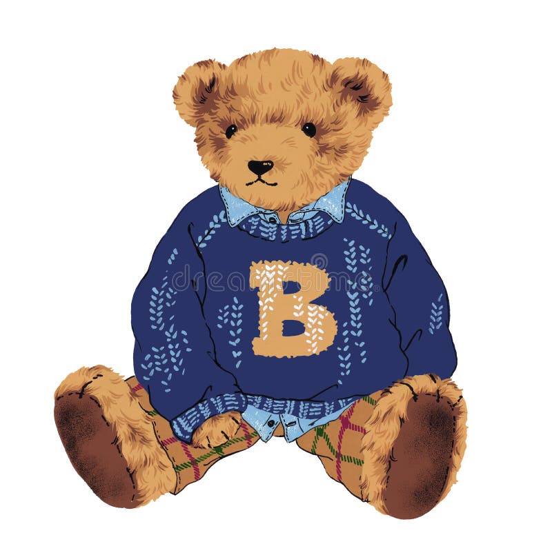 Lovely bear stock illustration. Illustration of adorable