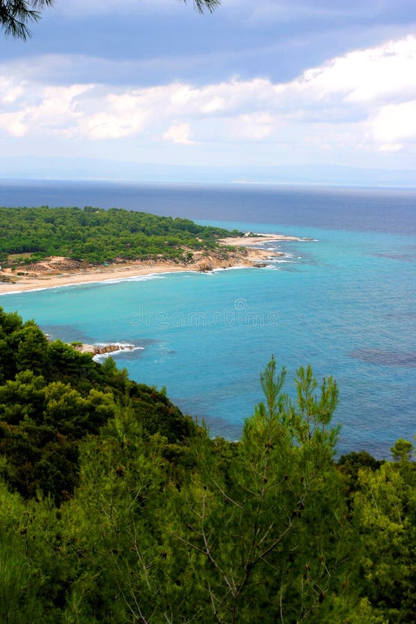 Lovely coastline in greece