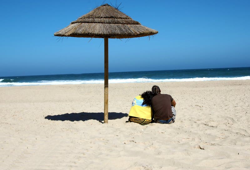 Lovely couple on the beach