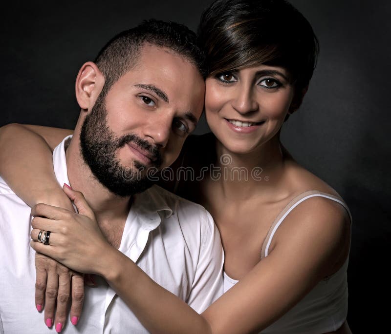 Lovely Couple Portrait Stock Image Image Of Closeup 54697753 