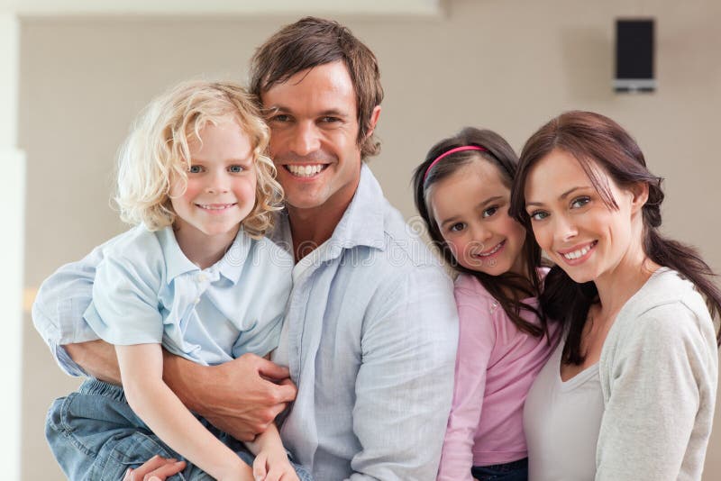 Lovely family posing stock image Lovely family posing stock image