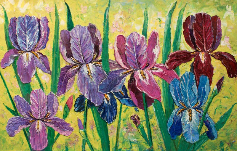 Impressionist Iris Stock Illustrations – 3 Impressionist Iris Stock ...