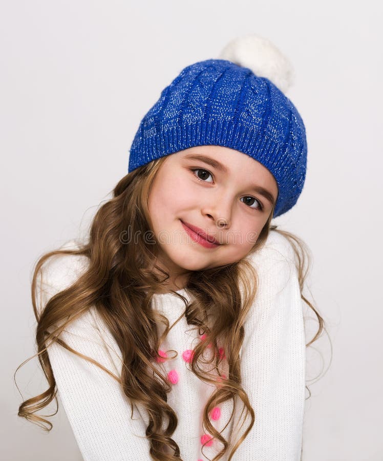 Lovely girl in winter hat