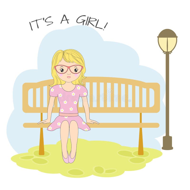 Little Girl Sitting Bench Cartoon Stock Illustrations – 241 Little Girl  Sitting Bench Cartoon Stock Illustrations, Vectors & Clipart - Dreamstime