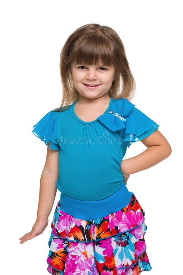 Pretty small girl stock image. Image of pleasure, cute 35719923