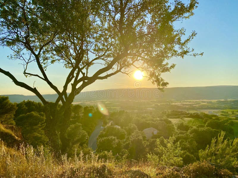 A beautiful village in an area of Luberon in the south of France. A beautiful village in an area of Luberon in the south of France