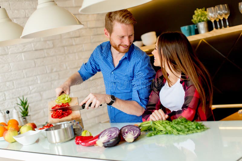 Gay Couple Cooking Together High Resolution Stock Photography And Images