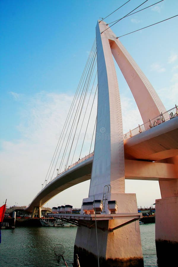 The Lover Bridge at Danshui Fisherman`s Wharf