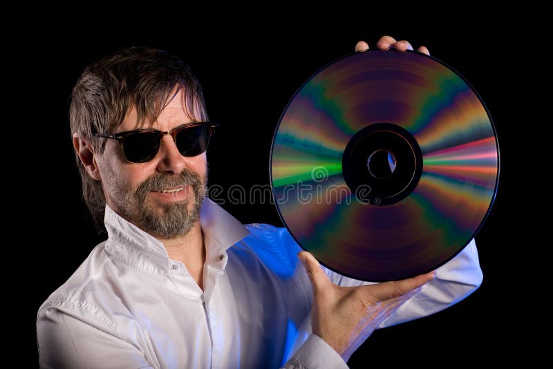 Lover Music with the Laser Disc Stock Image Image of retro, music
