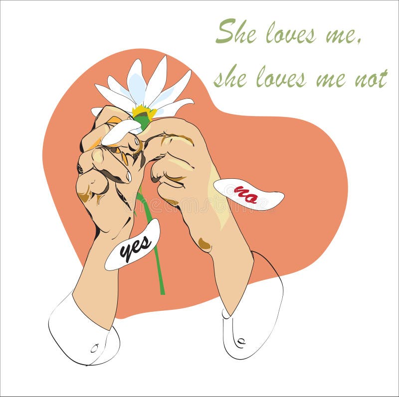 Loves Me Not Stock Illustrations – 37 Loves Me Not Stock