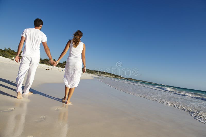 Loving couple at beach