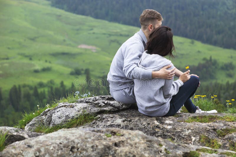 Loving couple outdoor