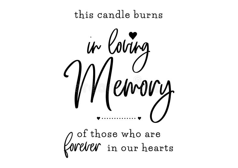 In Loving Memory Of Those Who Are Forever In Our Hearts Text And