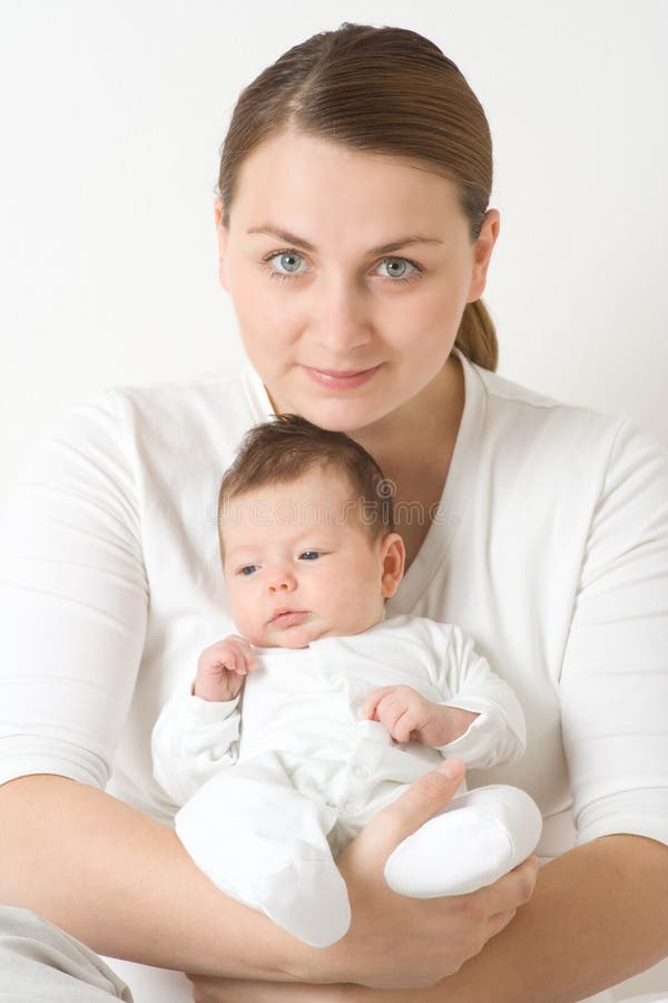 Loving mother with baby