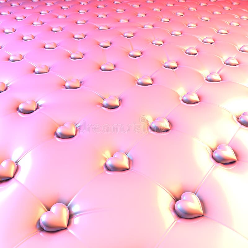 Loving pink hearts upholstery - gay or nay vector illustration