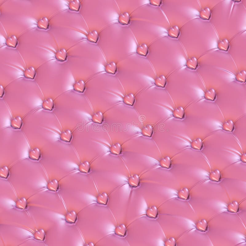 Loving pink hearts upholstery - gay or nay stock illustration